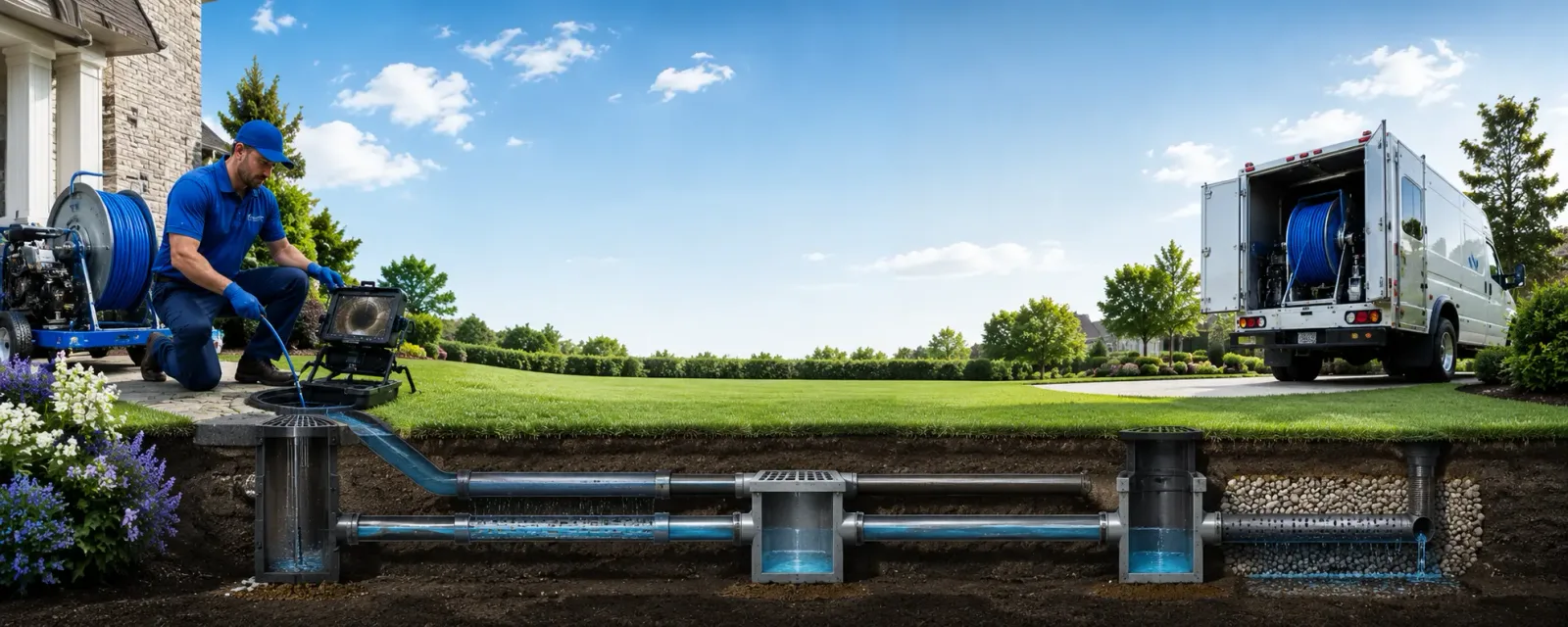 Outdoor drain cleaning information for Des Lacs, ND